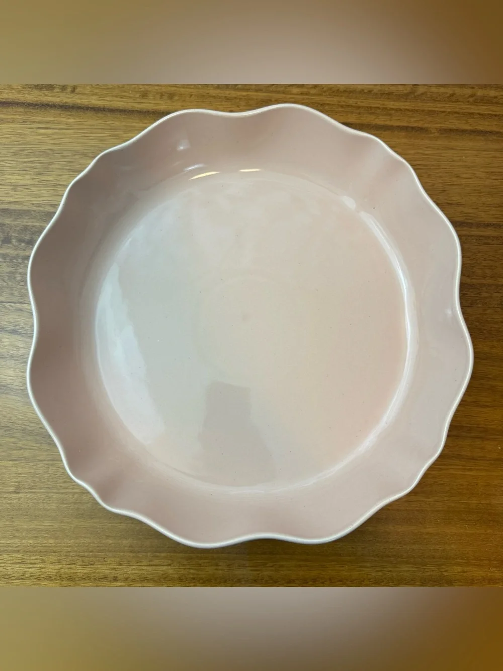 Hearth & Hand with MagnoliaScalloped Stoneware Shallow Serving Bowl 131oz/